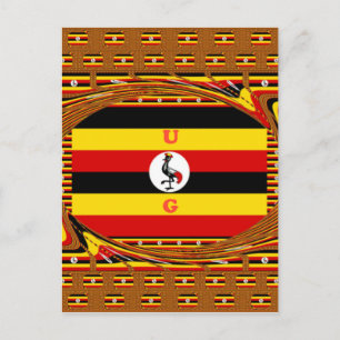 Uganda die Perle Afrikas Kunstprint Postkarte