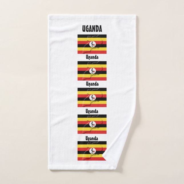 UGANDA FLAG Anpassbare Foto-Gym Handtuch (Handtuch)