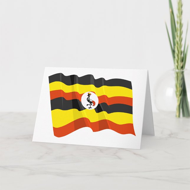Uganda Flag Grußkarten Karte (Von Creator hochgeladen)