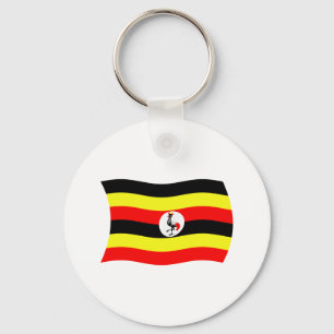 Uganda Flag Schlüsselanhänger