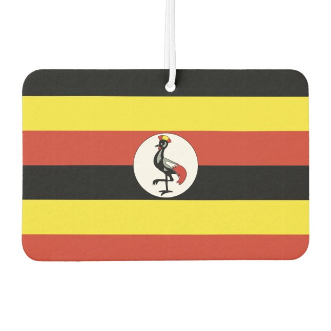 Uganda-Flagge Autolufterfrischer (Vorderseite)