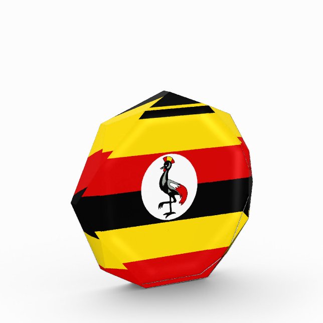Uganda-Flagge Fotoblock (Links)