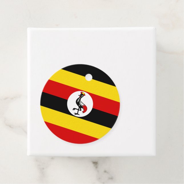 Uganda-Flagge Geschenkanhänger (Beispiel)