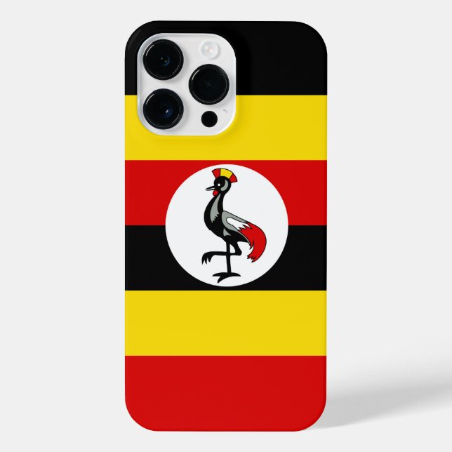 Uganda-Flagge iPhone 14 Pro Max Hülle (Rückseite)