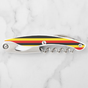Uganda-Flagge Kellnermesser