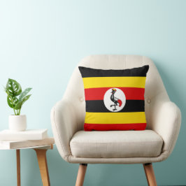Uganda-Flagge Kissen