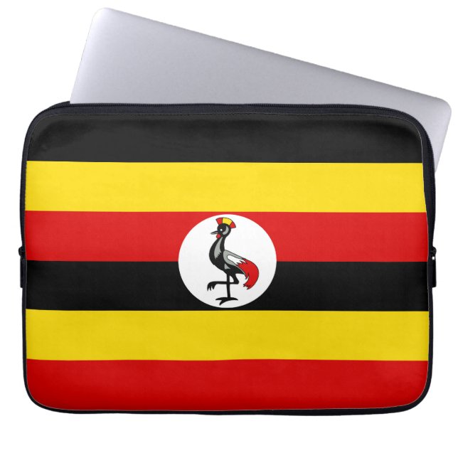 Uganda-Flagge Laptopschutzhülle (Vorderseite)