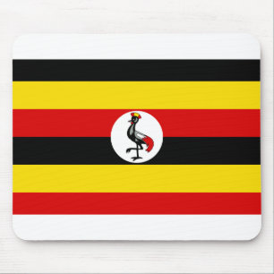 Uganda-Flagge Mousepad