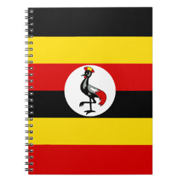 Uganda-Flagge Notizblock