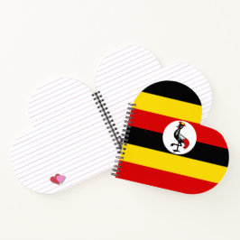Uganda-Flagge Notizbuch