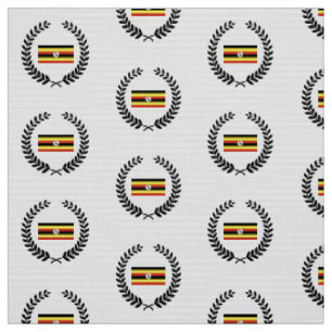 Uganda-Flagge Stoff
