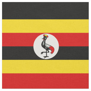 Uganda-Flagge Stoff