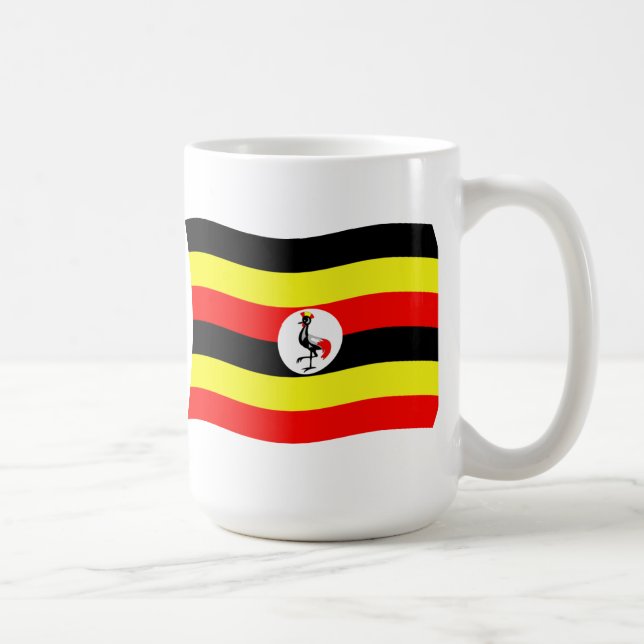 Uganda-Flagge Tasse (Rechts)