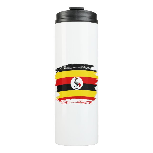 Uganda-Flagge Thermosbecher (Vorderseite)