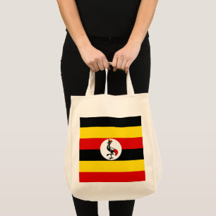 Uganda-Flagge Tragetasche