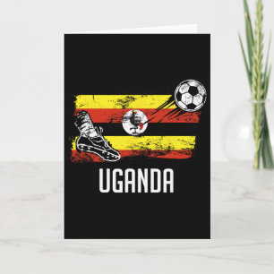 Uganda-Flaggen-Trikot ugandische Fußballmannschaft Karte