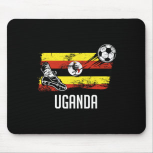 Uganda-Flaggen-Trikot ugandische Fußballmannschaft Mousepad