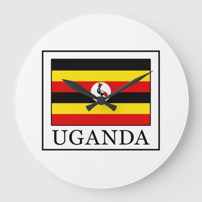 Uganda Große Wanduhr (Vorderseite)