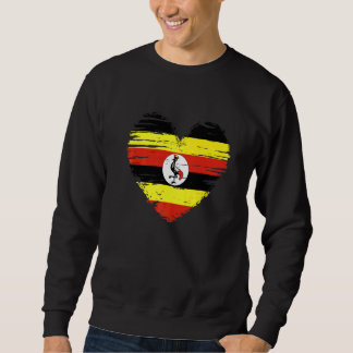 Uganda Herz Ugandan Flag Ugandan Pride Sweatshirt