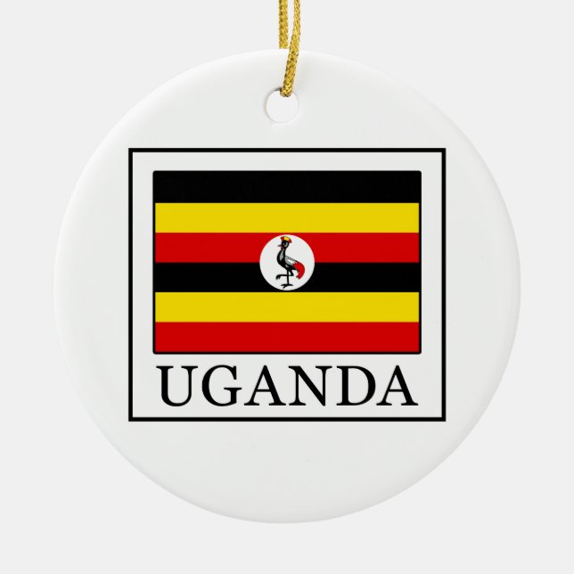 Uganda Keramik Ornament (Vorne)
