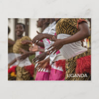 Uganda Ladys Dancing Travel Postcard