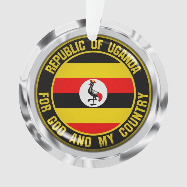 Uganda Round Emblem Ornament (Vorderseite)