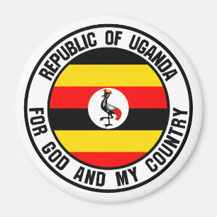 Uganda-Rundemblem Magnet