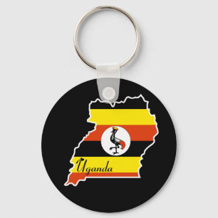 Uganda-Schlüsselanhänger Schlüsselanhänger