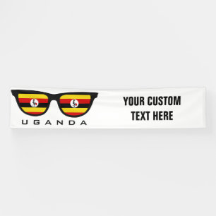 Uganda Shades benutzerdefinierte Text- und Farbban Banner