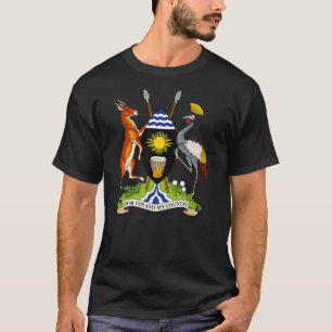 Uganda T - Shirt Wappen T-Shirt Flag Souvenir Kamp