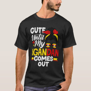 Uganda Uganda ugandische Flagge Niedlich bis meine T-Shirt