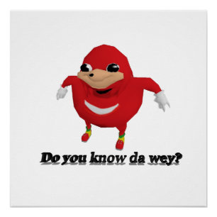 Ugandan Knuckles Krieger Poster