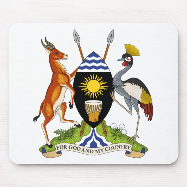 Ugandas-Emblem Mousepad (Vorne)