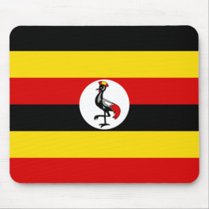 Ugandische Flagge (Uganda) Mousepad