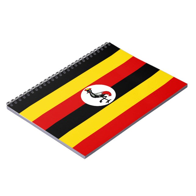 Ugandische Flagge (Uganda) Notizblock (Linke Seite)
