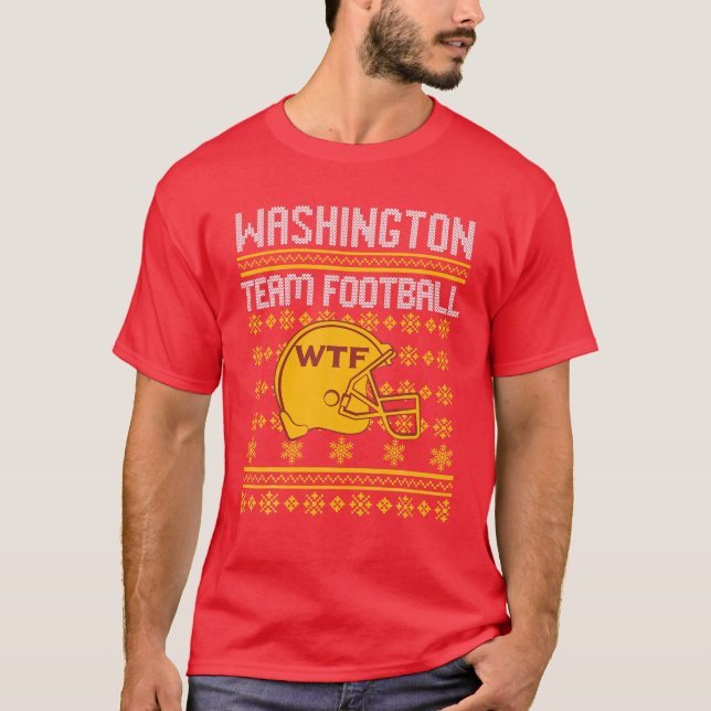 Ugg Christmas Football Sweater Washington Team Fu T-Shirt (Vorderseite)