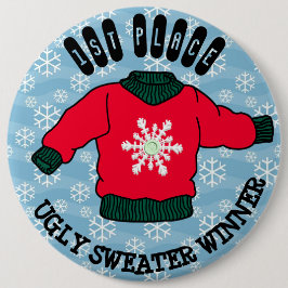 Ugg Christmas Sweater 1. Platz Gewinner Button