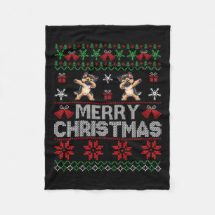 Ugg Christmas Sweater German Shepherd Xmas Dog Fa Fleecedecke