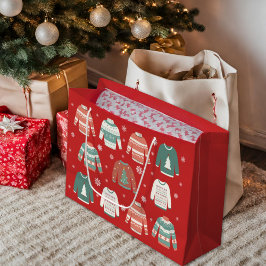 Ugg Christmas Sweater Holiday Geschenktasche Große Geschenktüte