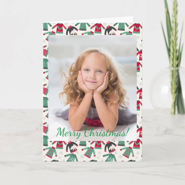 Ugg Christmas Sweater Holiday Pattern Green Foto (Vorderseite)