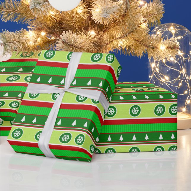Ugg Christmas Sweater Muster Packpapier (Feiertage)
