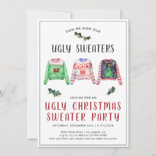 Ugg Christmas Sweater Party Einladung