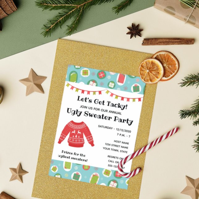 Ugg Christmas Sweater Party Einladung (Von Creator hochgeladen)