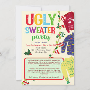 Ugg Christmas Sweater Party Einladung