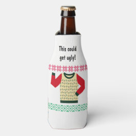 Ugg Christmas Sweater Party Personalisiert Flaschenkühler