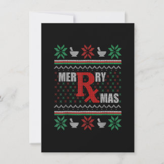 Ugg Christmas Sweater Pharmacy Tech Merry Xmas Ph Einladung
