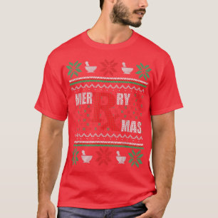 Ugg Christmas Sweater Pharmacy Tech Merry Xmas Ph T-Shirt