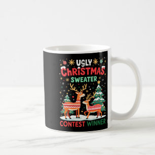 Ugg Christmas Sweater Rentier Contest Gewinner Hol Kaffeetasse