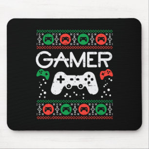 Ugg Christmas Sweater Retro Video Game Xmas Boys Mousepad