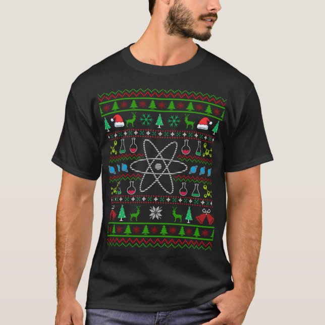 Ugg Christmas Sweater Science T-Shirt (Vorderseite)